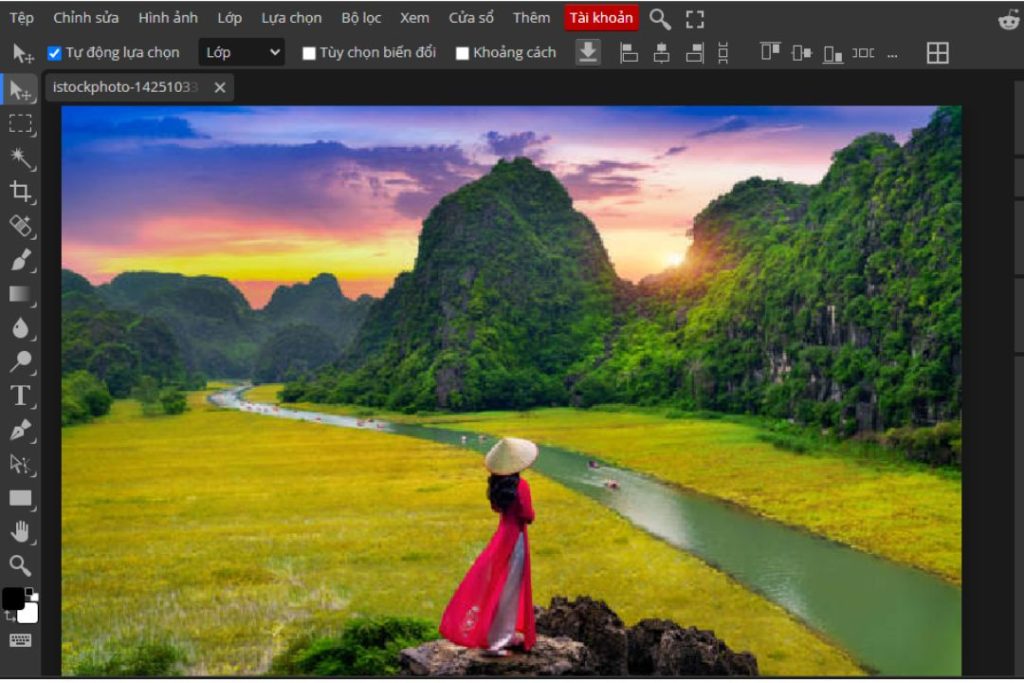 Giới thiệu Photoshop Online Tiếng Việt