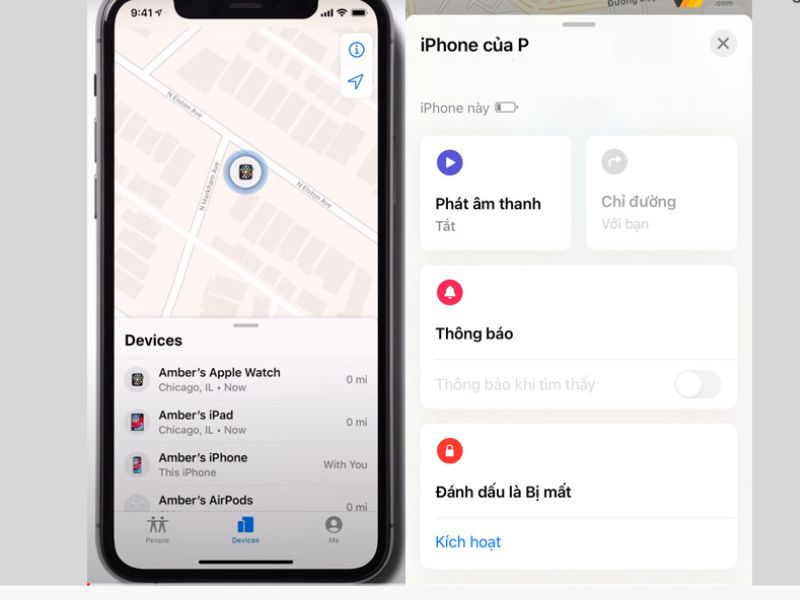 Bật định vị trên thiết bị Iphone